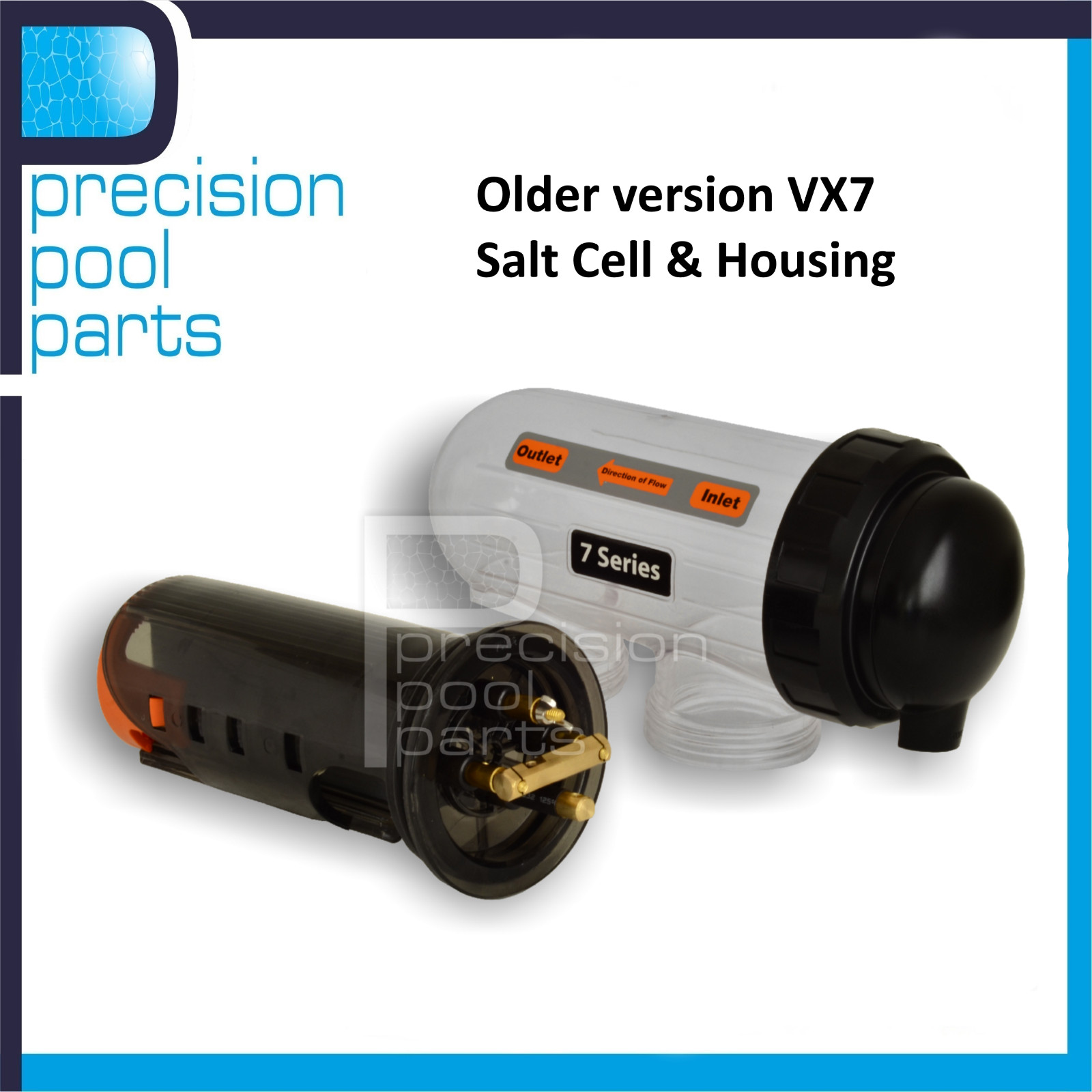 Astral (Hurlcon) VX7 Chlorinator Replacement Salt Cell & Housing - Genuine