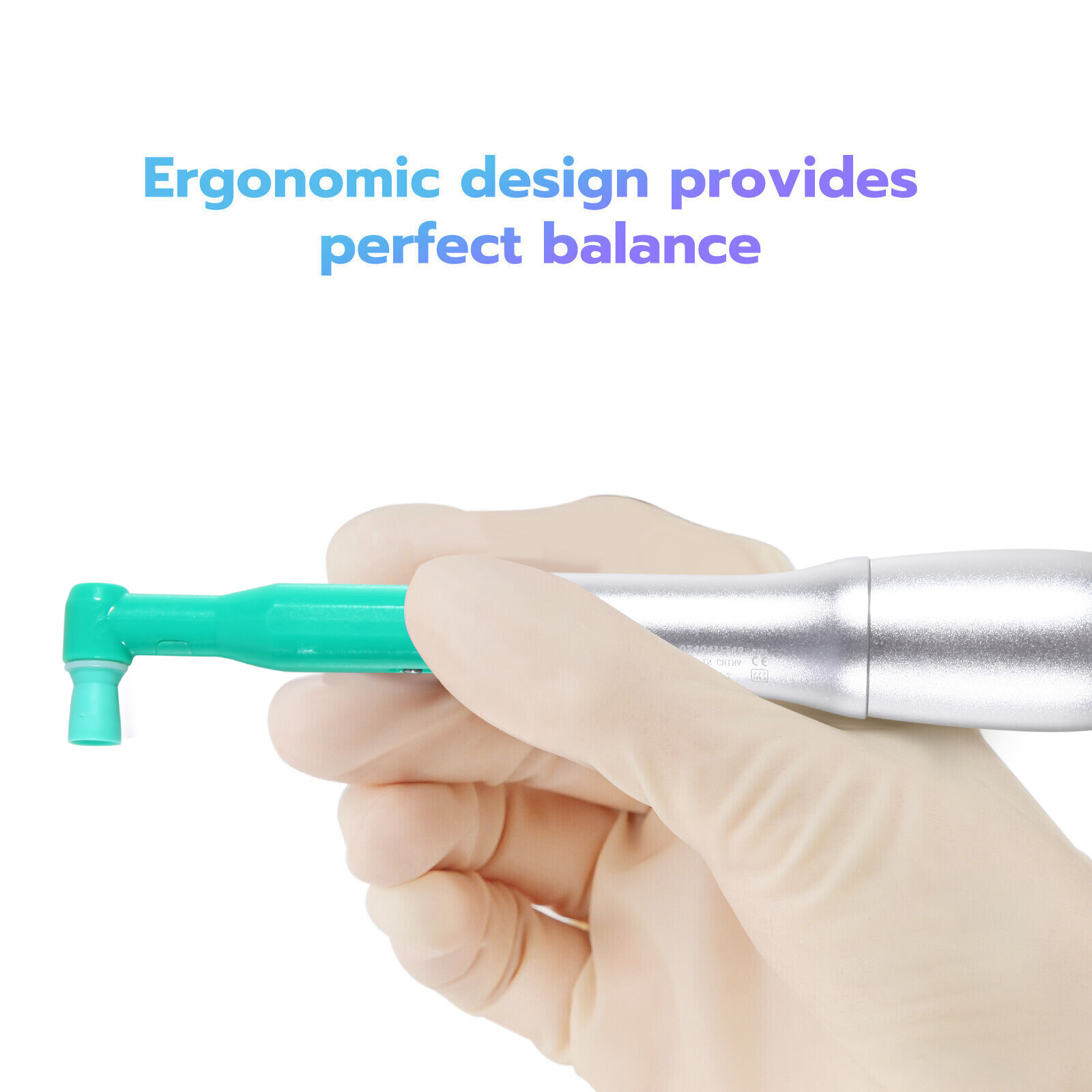 Dental Hygiene Prophy Handpiece Air Motor 4Holes & 4:1 Nose Cone 360° Swivel