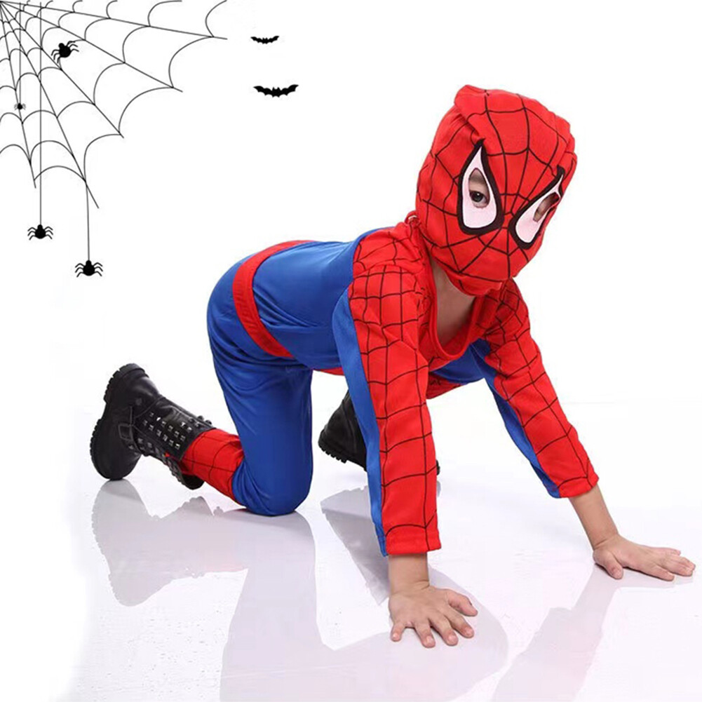 The Amazing Spiderman Jumpsuit Spider-man Kids Baby Boy Bodysuit Cosplay Costume