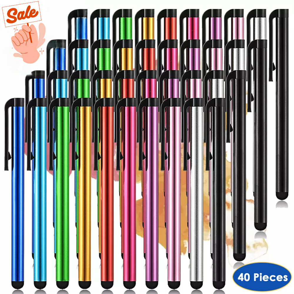 40pcs Capacitive Touch Screen Stylus Pen Universal Fr iPad iPhone Tablet Samsung