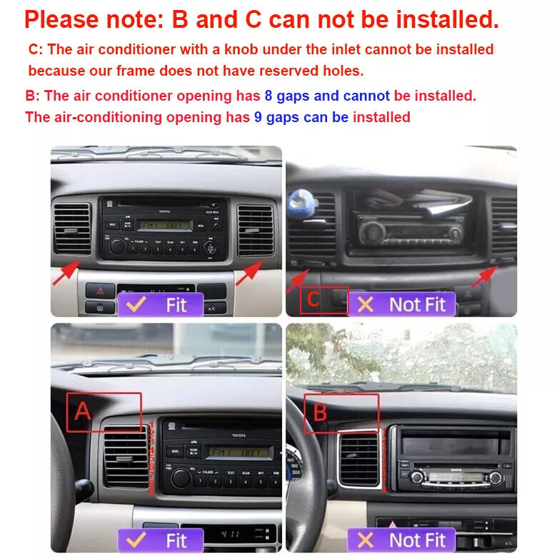 For Toyota Corolla 2003-2008 4G+64GB Android 13 Carplay Car Stereo Radio Navi