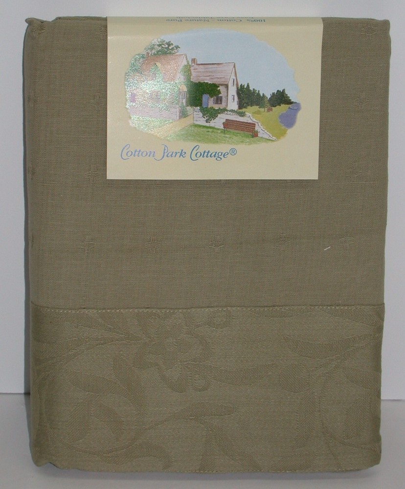 Cotton Park Cottage Tablecloth ~ Springfield ~ 60" x 84" Rectangular NEW