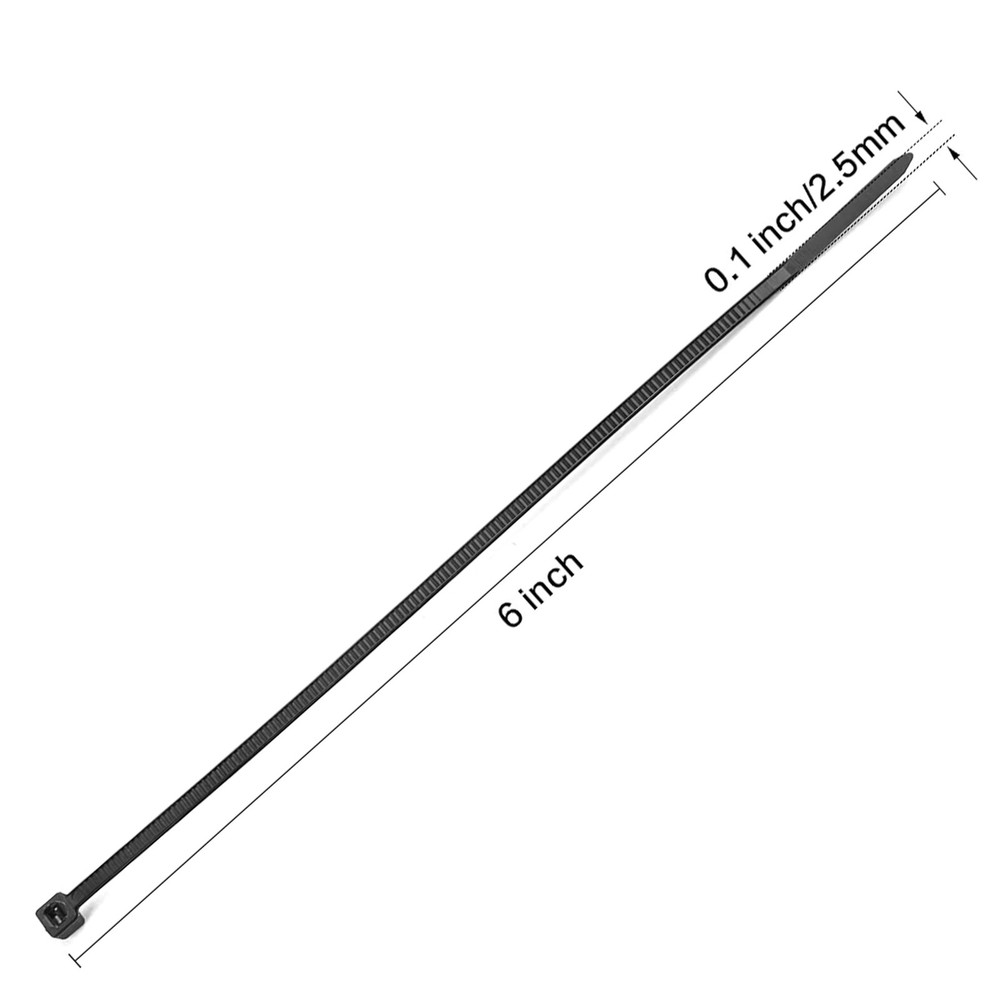 Cable Ties, 1000 PCS Electrical Cable Ties, 6 Inch -Locking Nylon Cable Zip T...