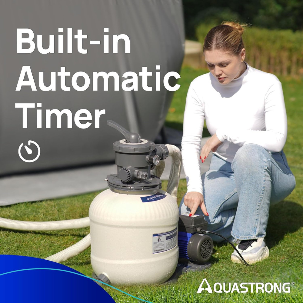 Sand Filter Pump for above Ground Pool, Pool Pumps above Ground with Timer, Pool