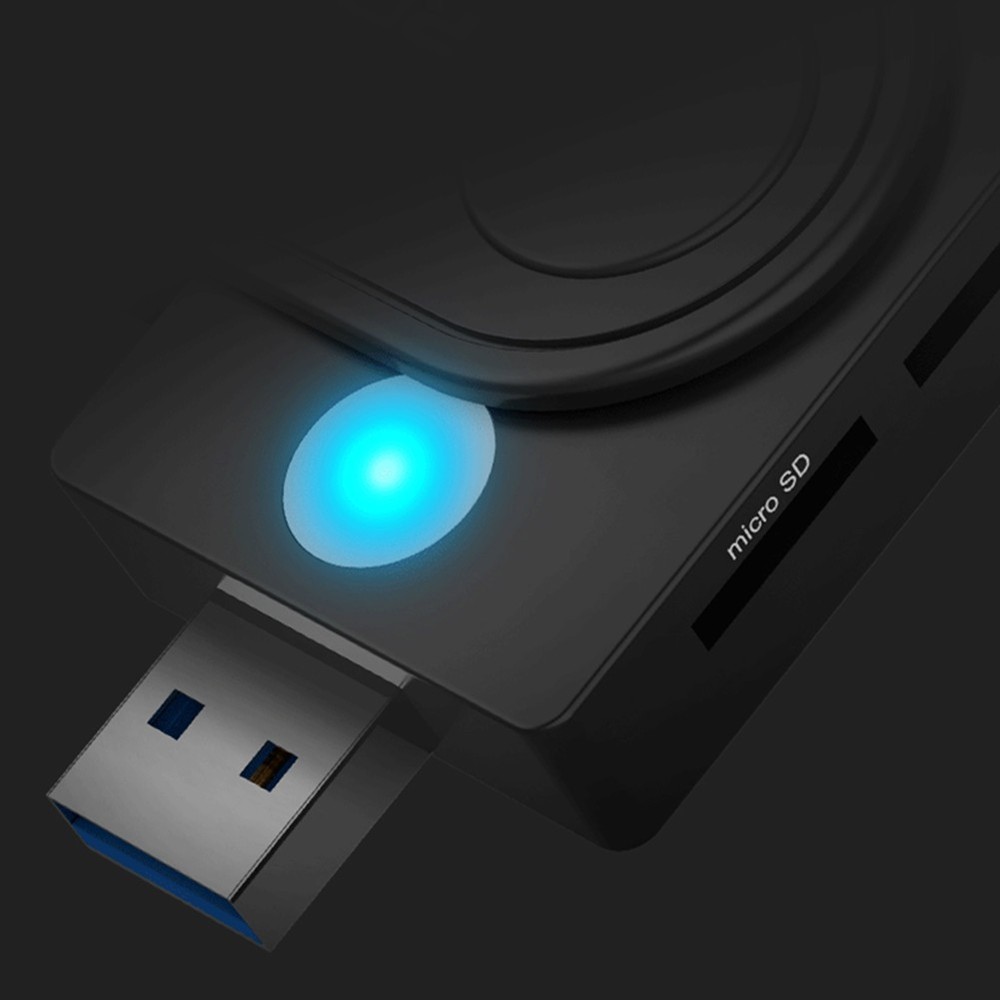 USB 3.0 2.0 Smart Card Reader Bank/SIM Memory Card Adapter Plug&Play