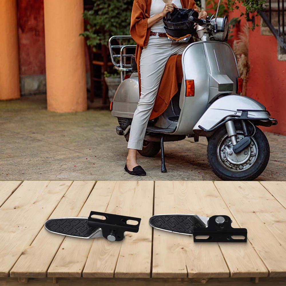 Scooter Front Footrests with Practical Foldable Design Easy Storage Use