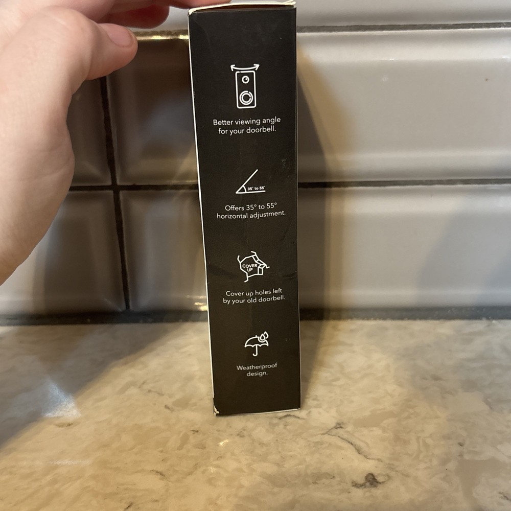 2 FOR 1! Adjustable Angle Mount and Plate for Ring Video Doorbell