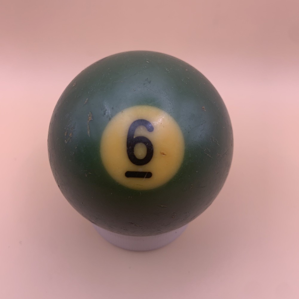Vintage Replacement Pool Ball Billiards Green Solid #6 Ball 2 1/4" Diameter