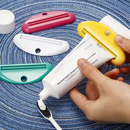 8-Piece Tube Squeezer Dispenser Set - Toothpaste Holder Roller, Bathroom Extract