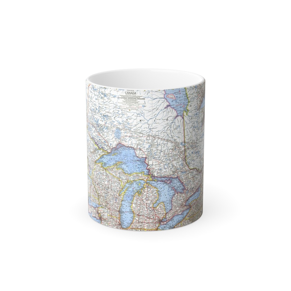 Canada - Central (1963) (Map) Color Changing Mug 11oz