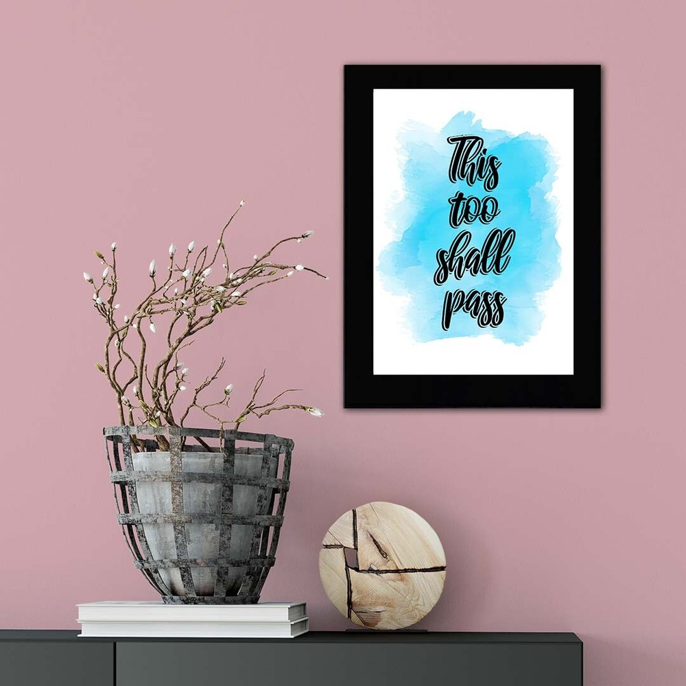 This Too Shall Pass Decorative Wall Plaque (Full Color)