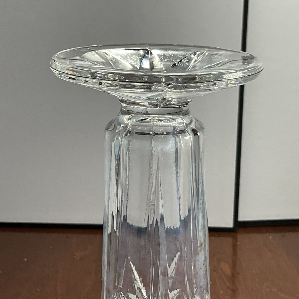 7” Cut Glass Bud Vase 3” Opening