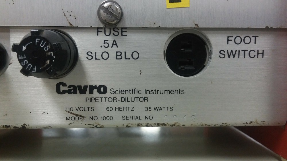 CAVRO Scientific Instruments Model 1000 Pipettor Dilutor