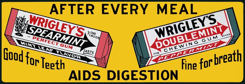 Wrigley's Chewing Gum Metal Signs