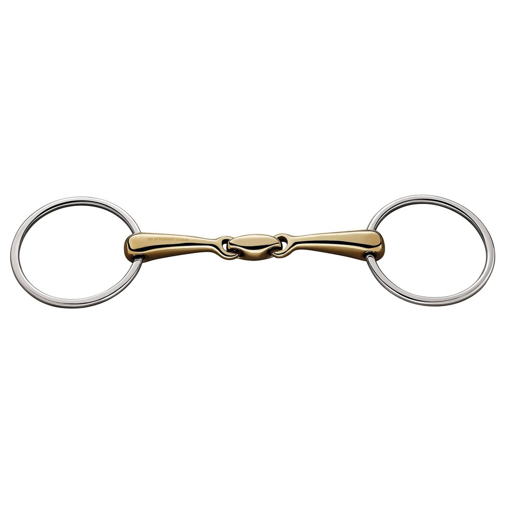 Dover Saddlery Copper Plus Double-jointed Loose Ring Snaffle Bit - 18mm