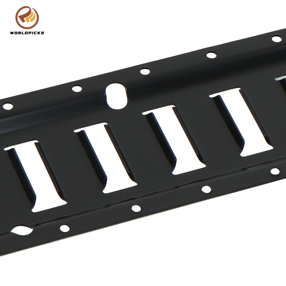 Black 35 Pack Multi-Size E Track Rail Kit, 5ft 8ft Rails With Straps Hardware