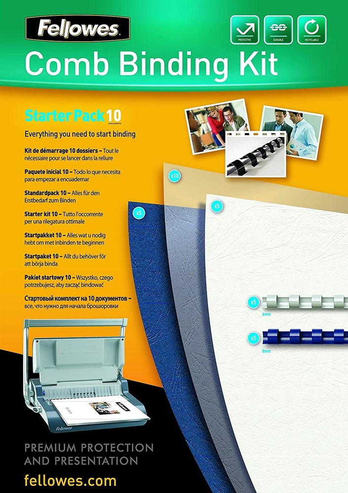 Fellowes Comb Binding Starter Kit