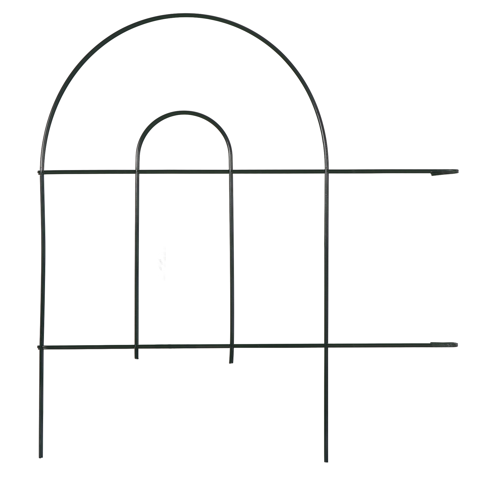 50' X 18" Garden Border Fence 35 PCS Folding Fence Pannel Animal Barrier Metal