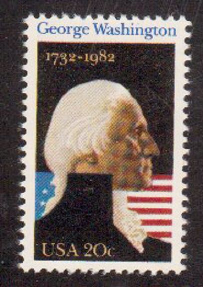 Scott # 1952...20 Cent....Washington...5 Stamps