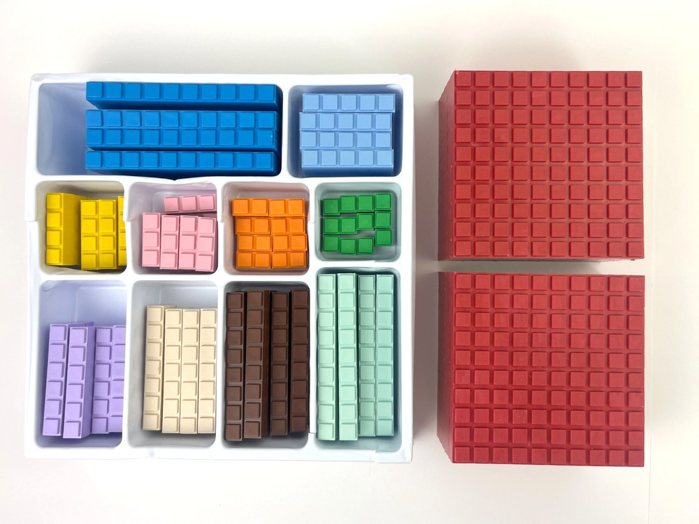 Math U See Integer Block Kit Manipulatives w Case Incomplete Homeschool