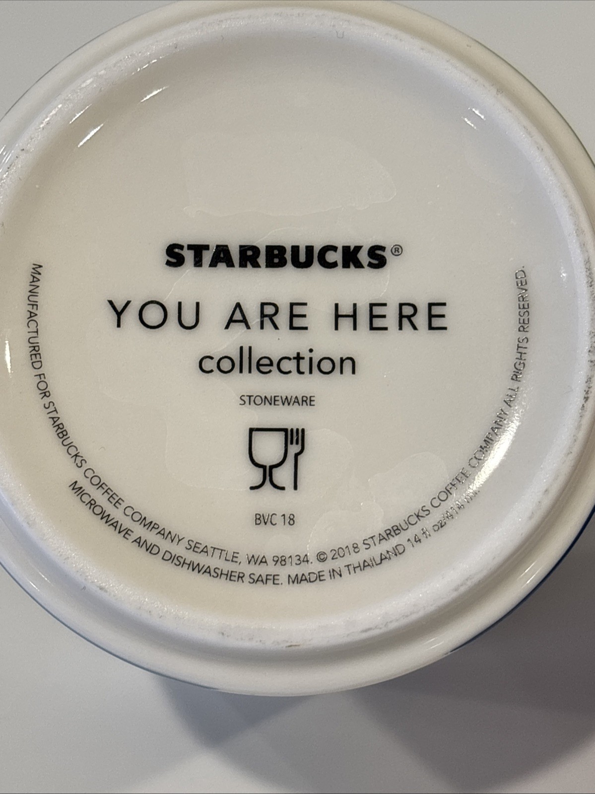 Starbucks Cambodia You Are Here Ceramic Coffee Tea Mug 14oz. 2018 No Box EUC