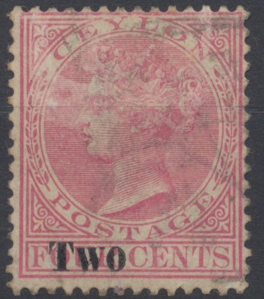 Ceylon Stamps 1888 [Two] surch incl surch of 3 x [Two] SG204; 204bv; ;205