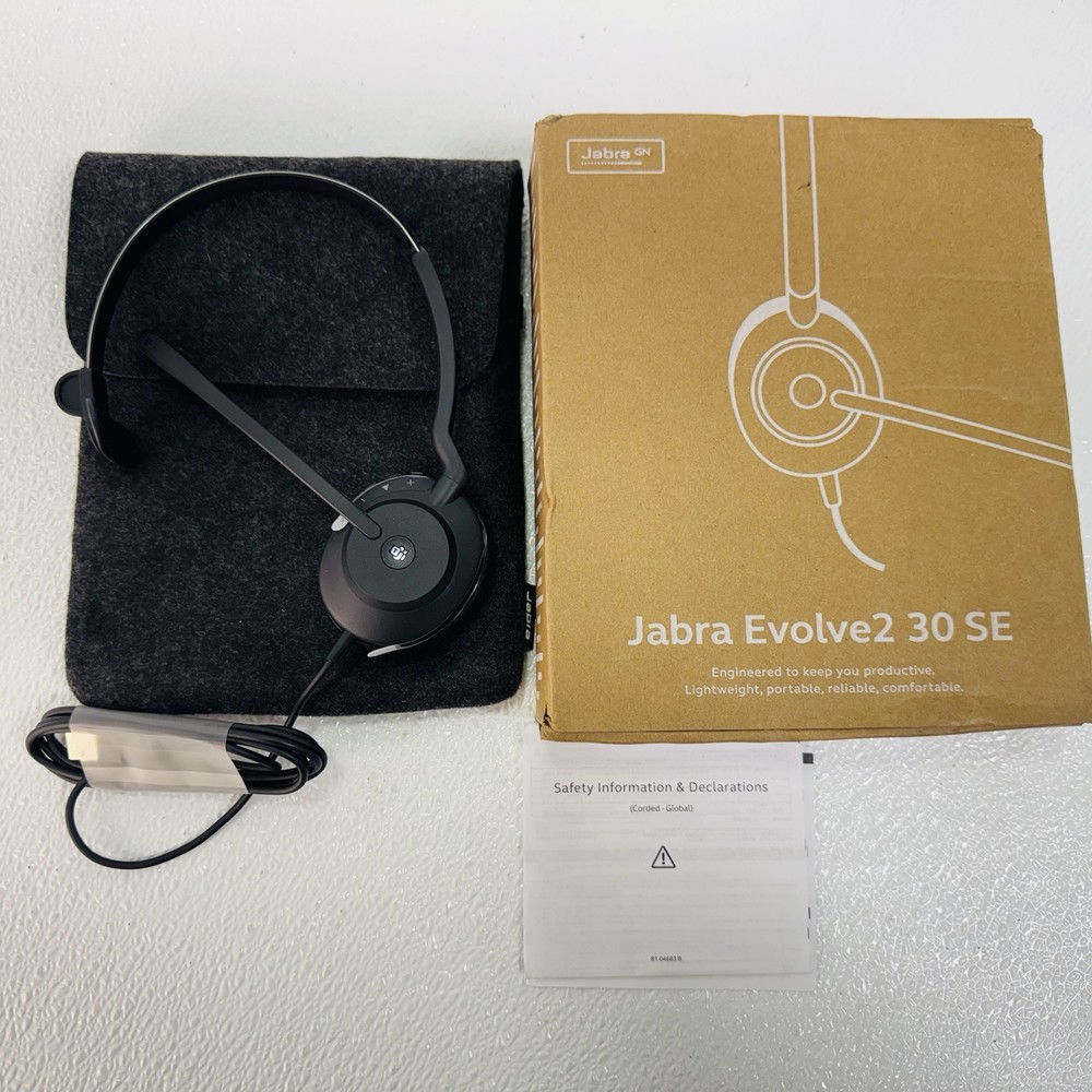 Jabra Evolve2 30 SE USB-C/A, MS Mono Headset
