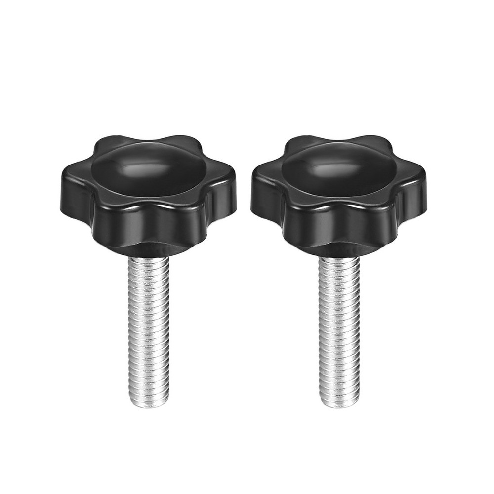 Locking handle star screw knobs M6 ×26 mm male thread 2pcs
