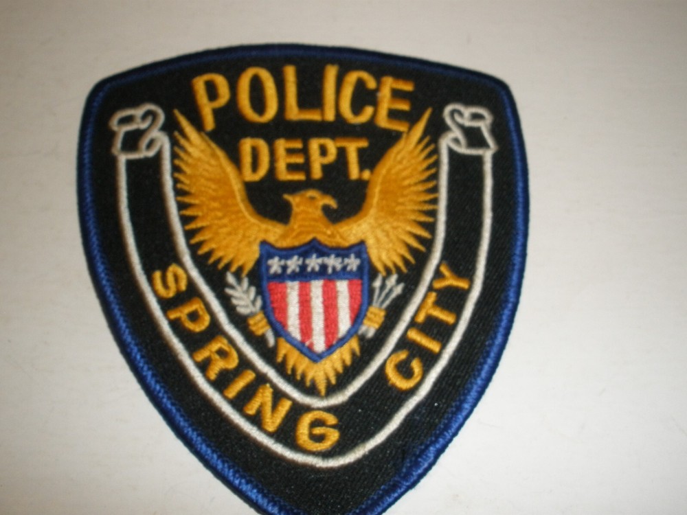 Never Used Patch Police Dept Spring City Eagle 4"x5"