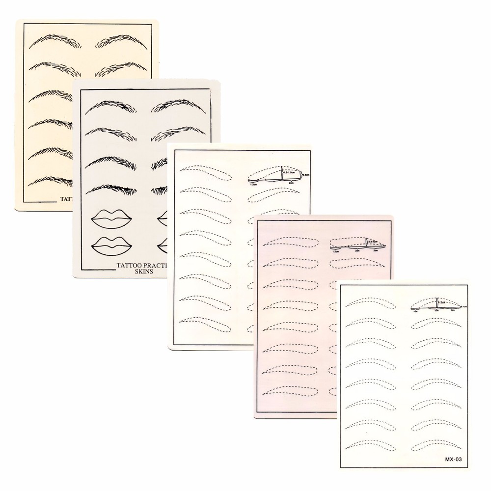 Permanent Makeup Practice Skin Microblading Eyebrow Lips Microblade Practicing