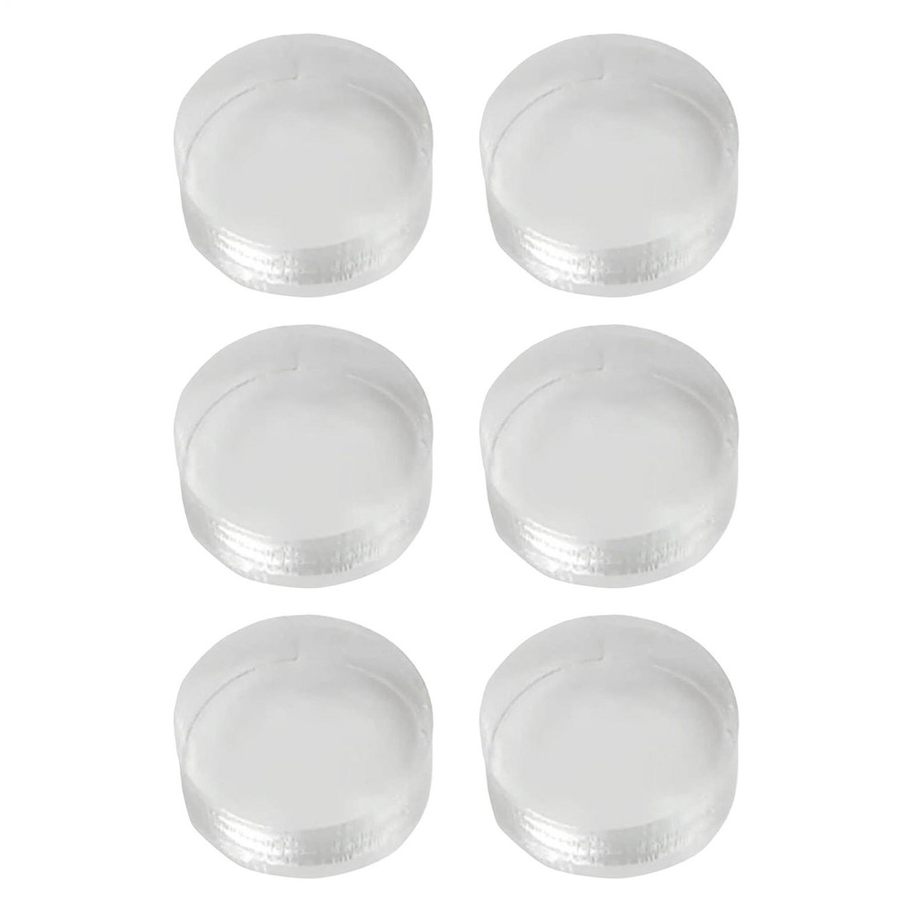 6pcs Pool Cue Tips High Hardness Anti-Scratch Pool Cue Stick Tips Replacement