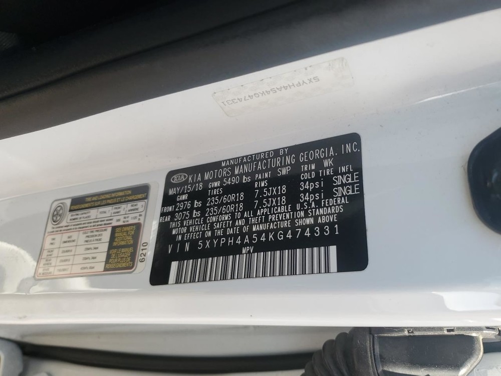 SORENTO 2019 Speedometer 2329063