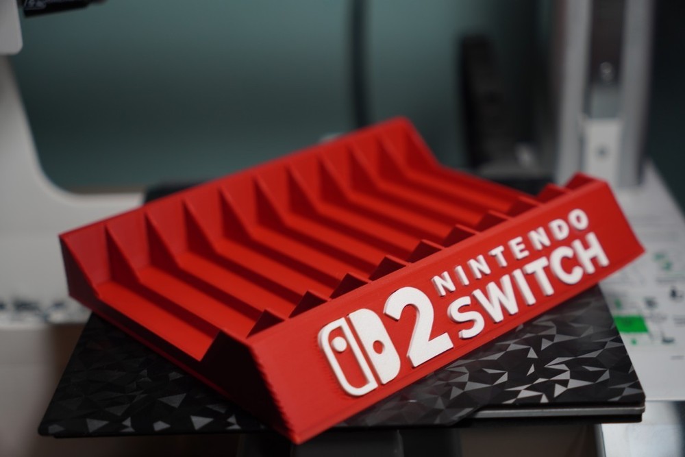 Black Or Red Display Stand for Nintendo Switch 2 games