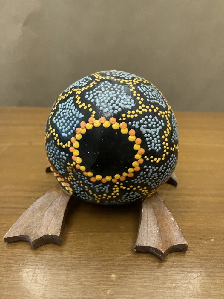 Handpainted Jamaican Coconut Turtle