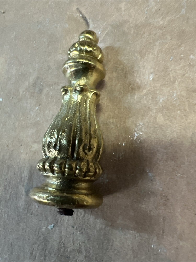Antique Polished Brass Hinge Finials.
