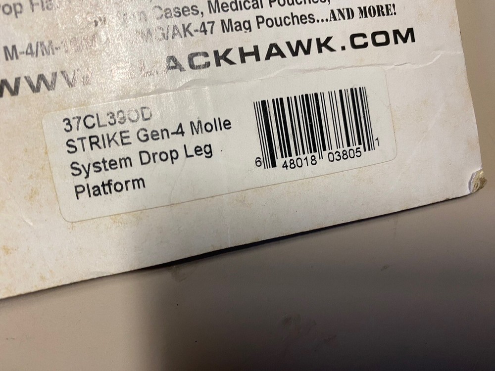 Original Blackhawk S.T.R.I.K.E Drop Leg Platform Thigh Platform In Olive