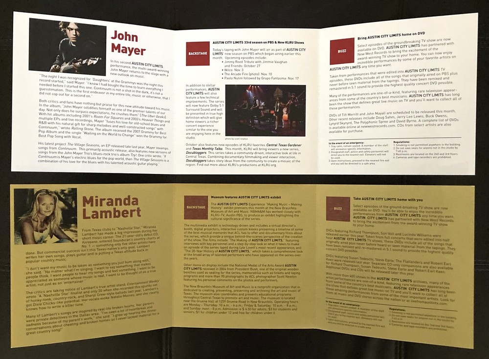 5 Austin City Limits programs from tapings