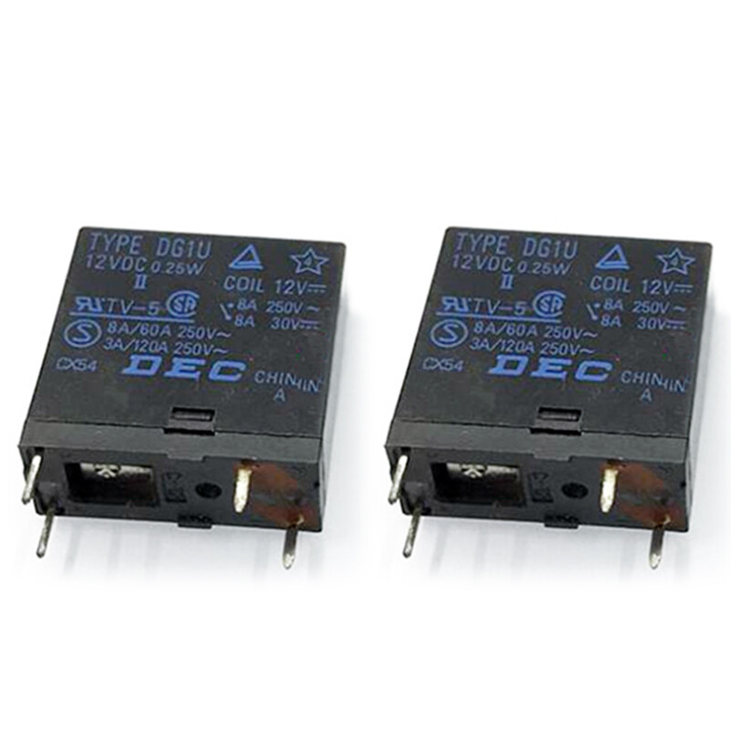 10PCS DEC TYPE DG1U-12VDC Power Relay 4Pin 16A 250V