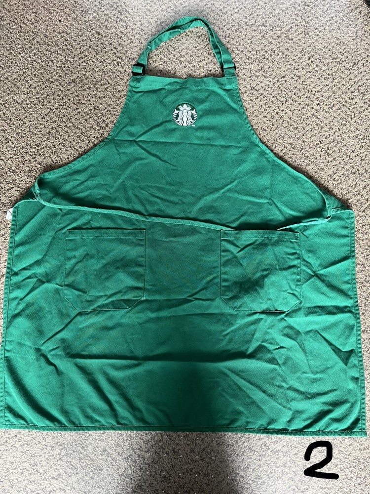 Starbucks Aprons(Green)-Used- All 4 Authentic