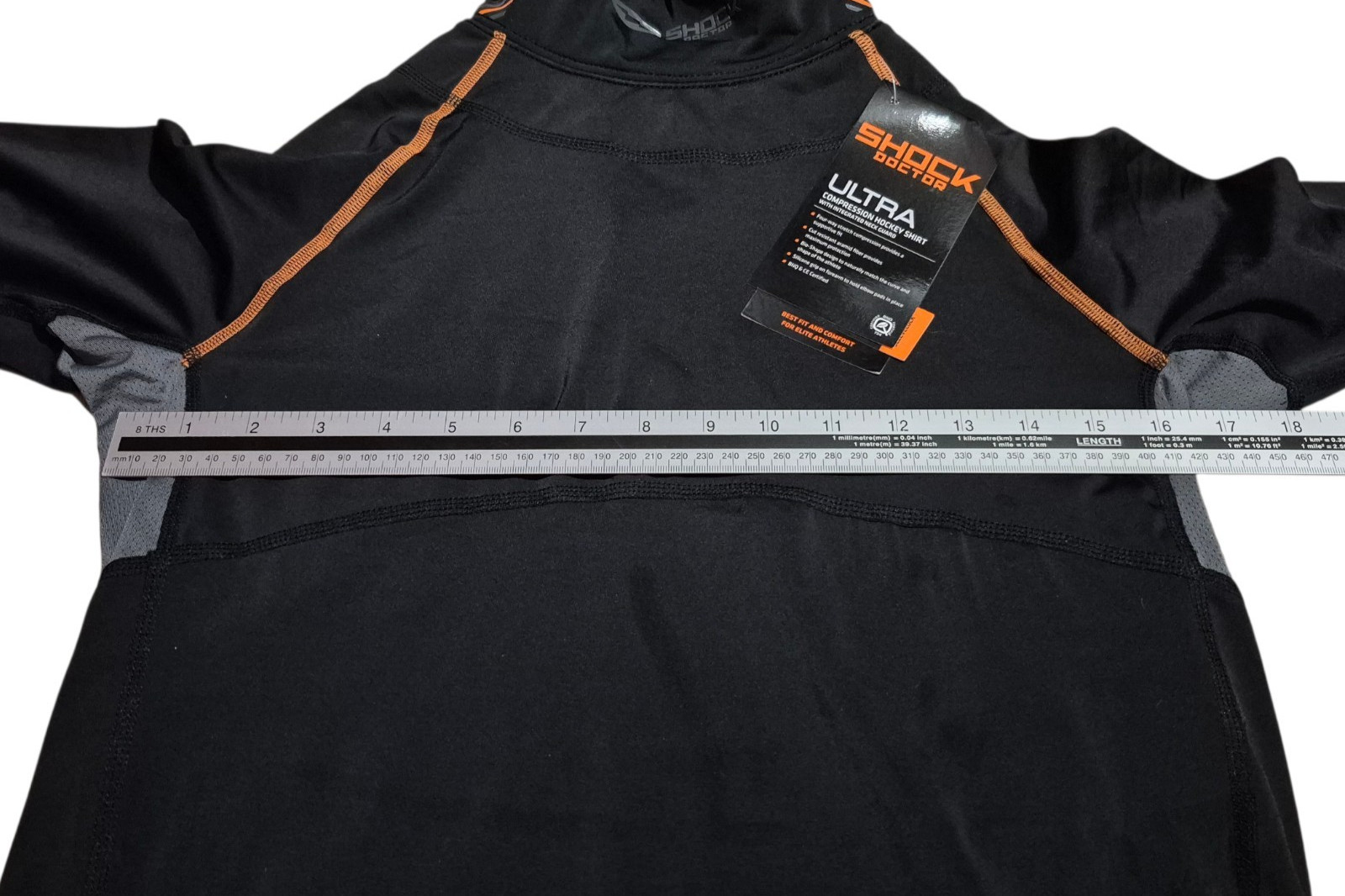 Shock Doctor Core Compression Hockey Shirt Mens Long Sleeve Black L Large