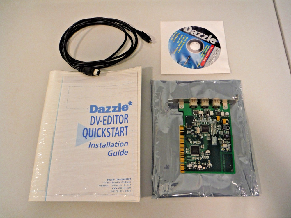 Dazzle Firewire DV Video Editing Computer Card