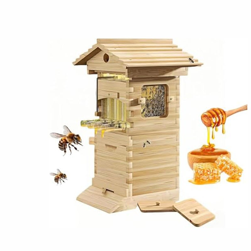 Small Beehive Frames Beeswax Foundation Wooden Auto Run Sheets Box x 10XFrames