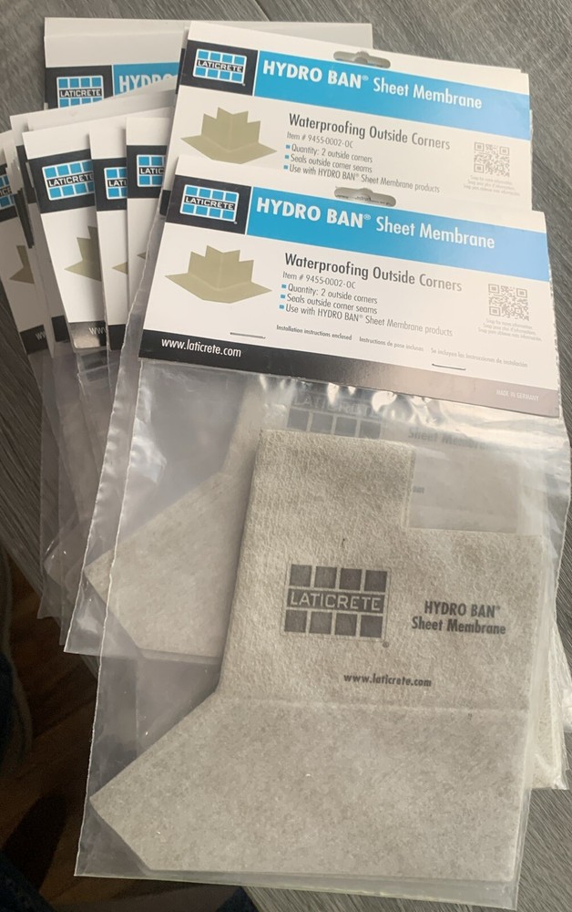 Laticrete Hydro Ban Sheet Membrane Outside Corners (Quantity - 2 Per Pack)