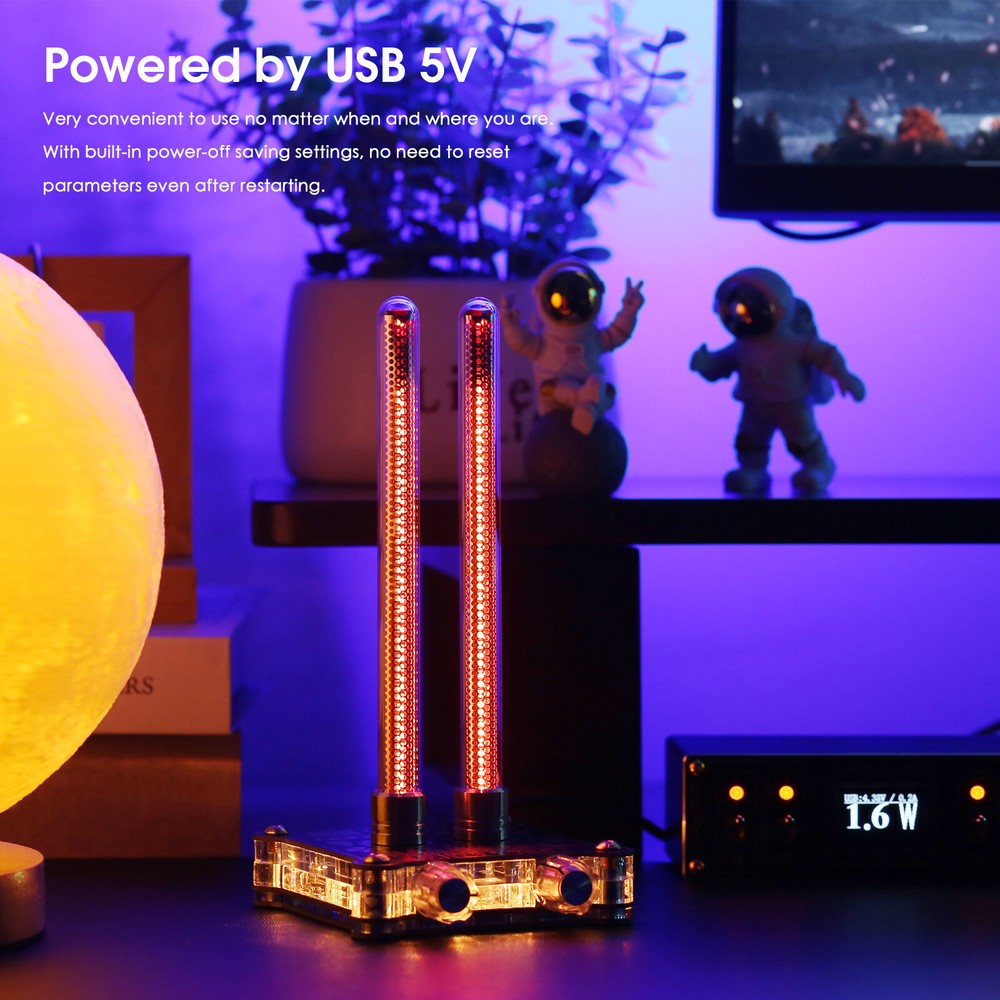 Douk Audio VU9 Dual Pixie Tube Sound Level Meter MIC+LINE Audio Display Analyzer