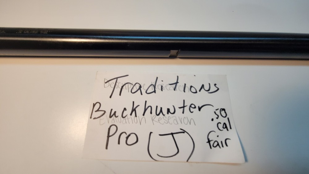 Traditions Buckhunter Pro Inline .50 Cal. Barrel Without Breech Plug (J)