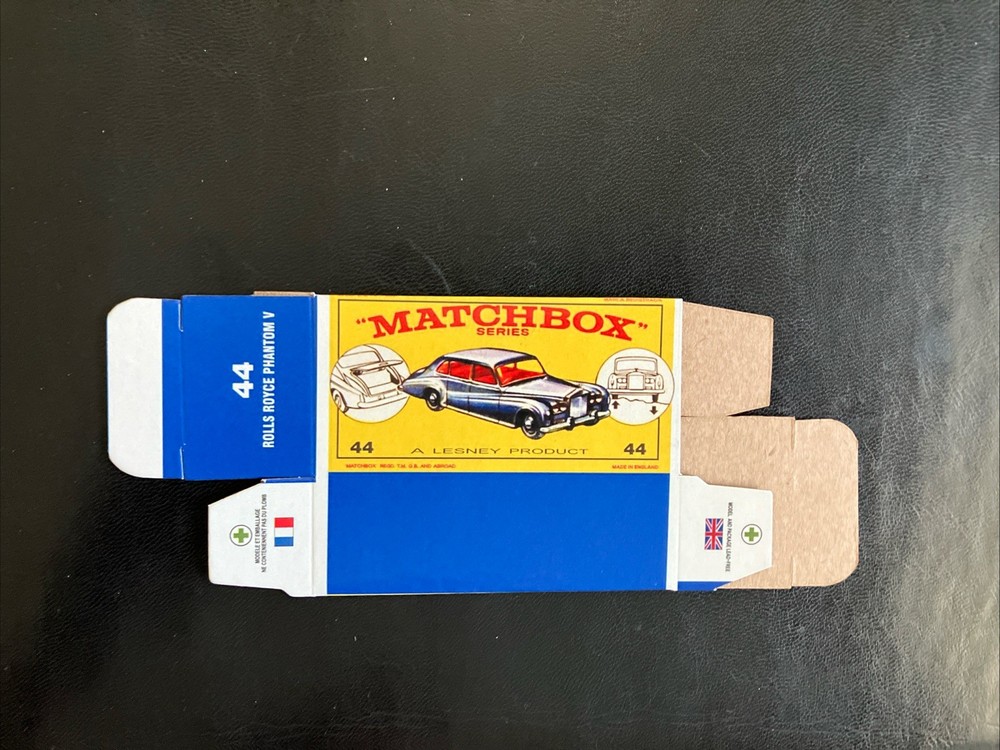 Matchbox #44 Rolls Royce Phantom V ‘64-‘69 Type E Repro Box