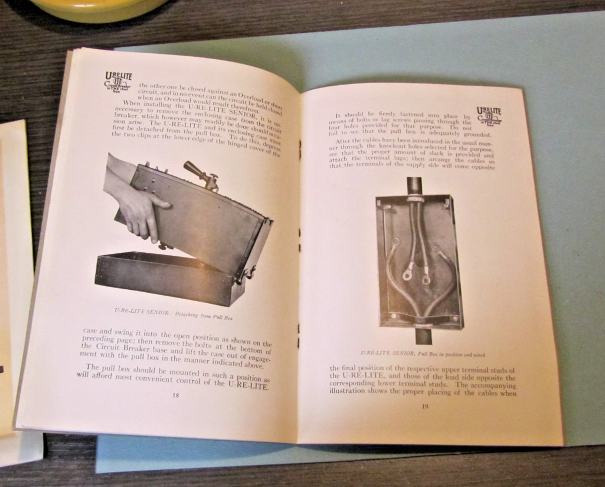 1920 The Cutter Company Urelite Steel Box Circuit Breaker Advertising Catalog
