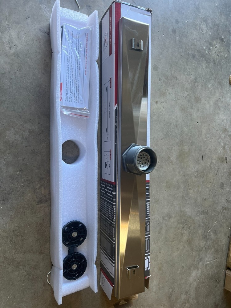 Neodrain 24-Inch Offset Linear Shower Drain with Tile insert Grate Cover