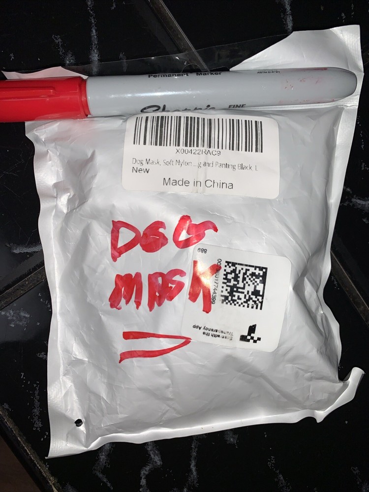 Soft Dog Muzzle, Adjustable Padded Nylon Muzzle for Large Medium Dogs Anti Ch...