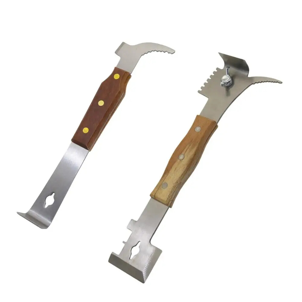 Wood Handle Honey Scraping Knife Multifunctional Scraper Beekeeper Beekeeping